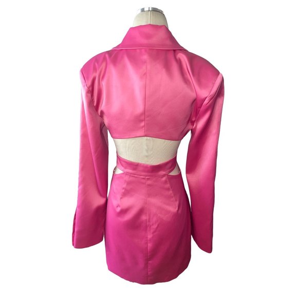 For Love & Lemons Marie Blazer Mini Dress in Pink - Picture 9 of 15